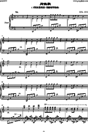 问候歌,问候歌钢琴谱,问候歌-钢琴谱,问候歌钢琴谱大全,虫虫钢琴谱
