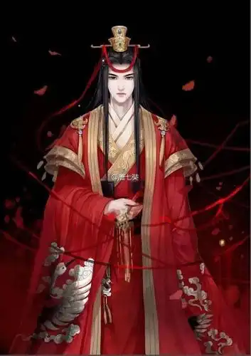 古风红衣男头像/壁纸