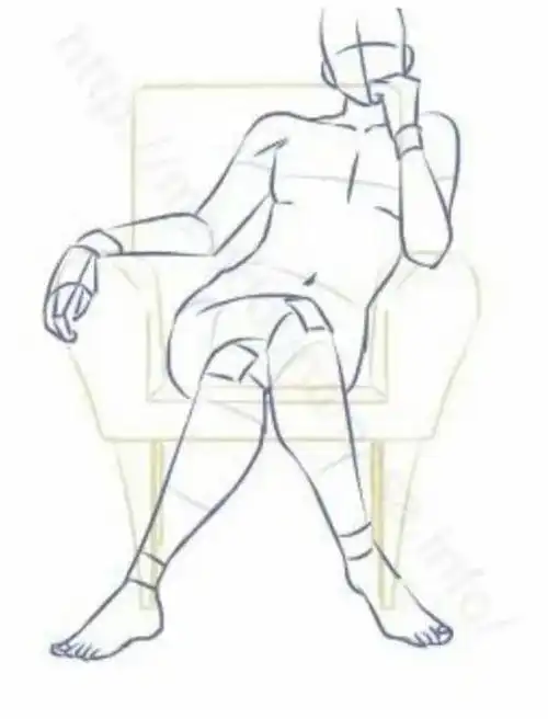 画坐姿需要注意什么?坐姿绘制教程参考!