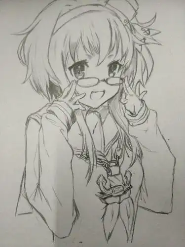 动漫人物素描图片谁有