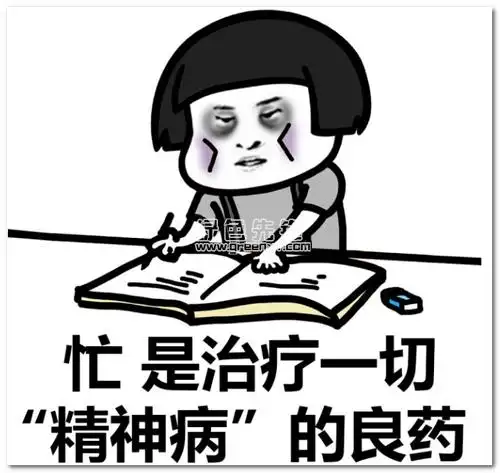 忙是治疗一切"精神病"的良药表情包(忙是治疗一切精神病的良药搞笑