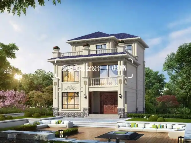 别墅图纸户型极佳二层半带露台别墅