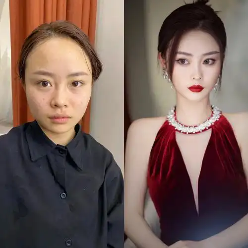 新娘跟妆#女明星  #化妆前后