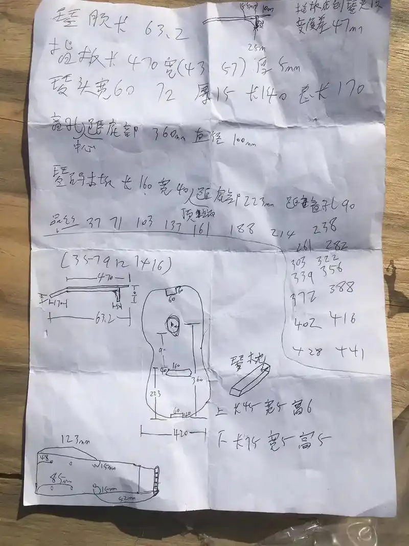 纯手工吉他  这是几年前做的了  有一定技术含量,有些步骤 - 抖音