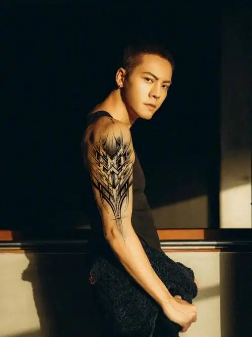 陈伟霆手臂纹身图案_小红书