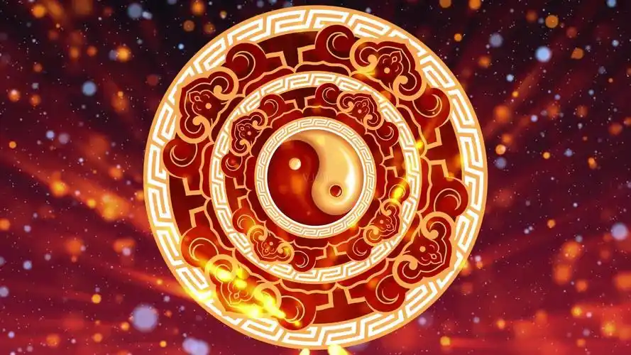 八卦太极武术表演背景