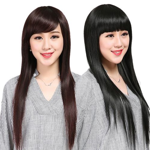 假发女长发长直发黑长直全头套刘海女士造型发套整顶逼真自然气质