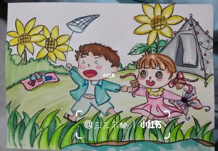 简笔画  #幼师简笔画  #幼儿简笔画  #可爱简笔画  #露营  #一起去