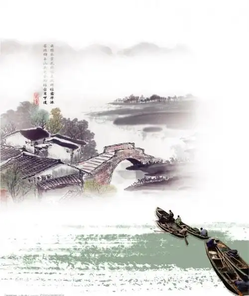 水墨江南水乡图片