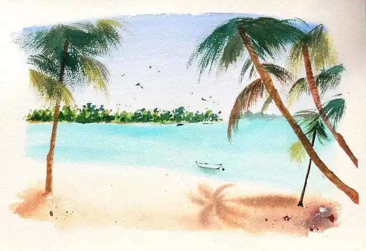 获多福中粗16k138-139/300#水彩画  #水彩  #画画  #绘画  #水彩风景