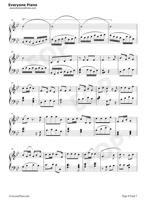 大笑江湖-小沈阳五线谱预览4-钢琴谱文件(五线谱,双手简谱,数字谱