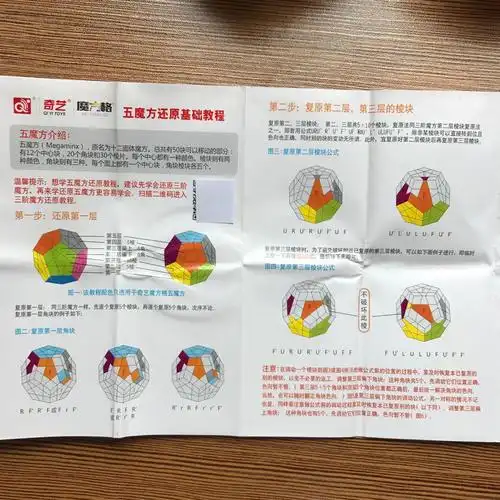 奇艺魔方五魔方异形12面体顺滑初学黑色白色义乌益智玩具魔方批发