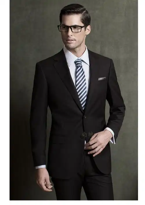 上海量身高档男西服套装正装商务休闲男士外