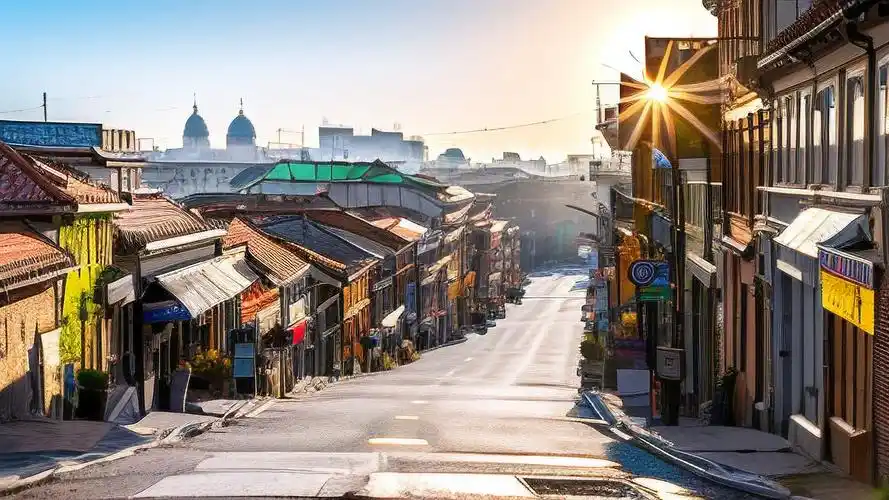 探索日常小镇的壁纸魅力