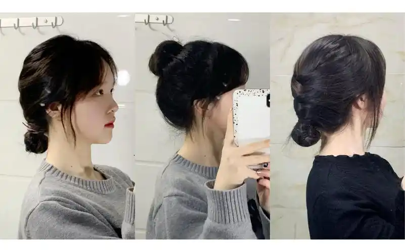 扁头/细软塌适配的～3种丸子头教程来啦!