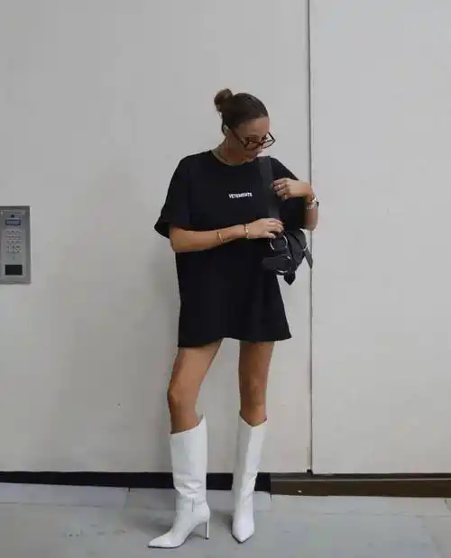 40度穿靴子又姨又时髦