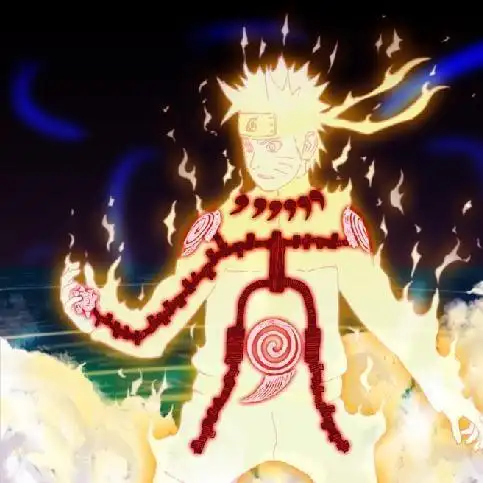 求鸣人六道仙人模式彩图,做头像用的