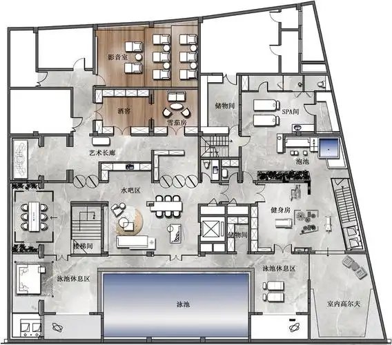 北京九章别墅s3户型样板间