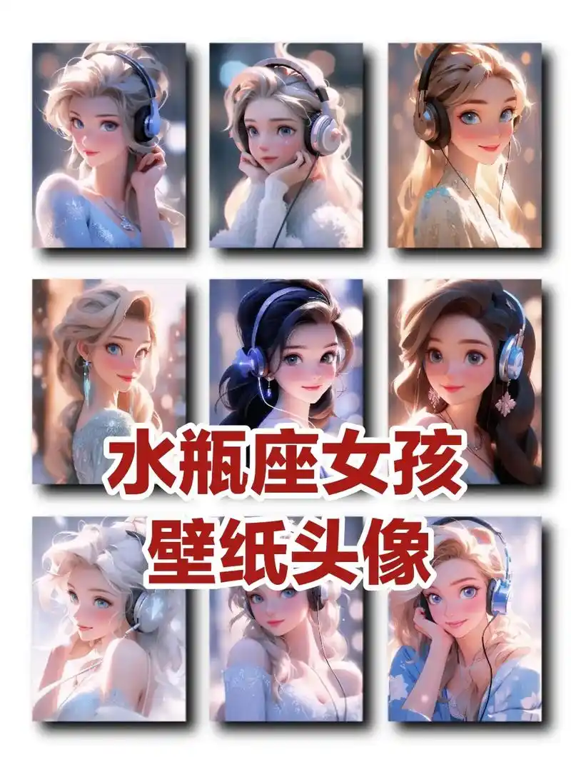 高级感女生头像～水瓶座音乐蓝色唯美风.水瓶座(1月20日-2 - 抖音