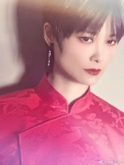 今晚的万物回春妆～李宇春  今晚北京国际电影节,中式短款的小旗袍,满