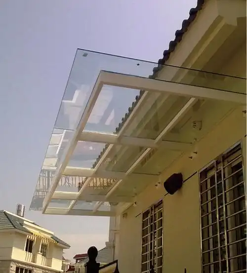 别墅花园铝合金遮阳雨棚入户花园露台棚 简易门头雨棚 厂家直销