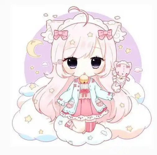 马克笔手绘 q版可爱少女,萌图一波 嗷qq头像 q版 qq炫舞头像q版萌图