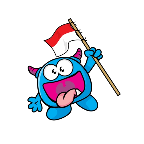 万圣节插画手绘小恶魔图片