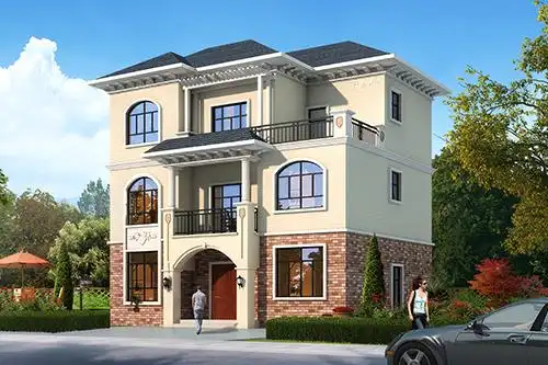 jfs9266建房说别墅设计图纸新农村自建房说三层欧式全套建筑施工图