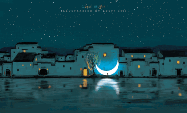 朋友圈最暖心的gif动态插画治愈了18万人的插画师