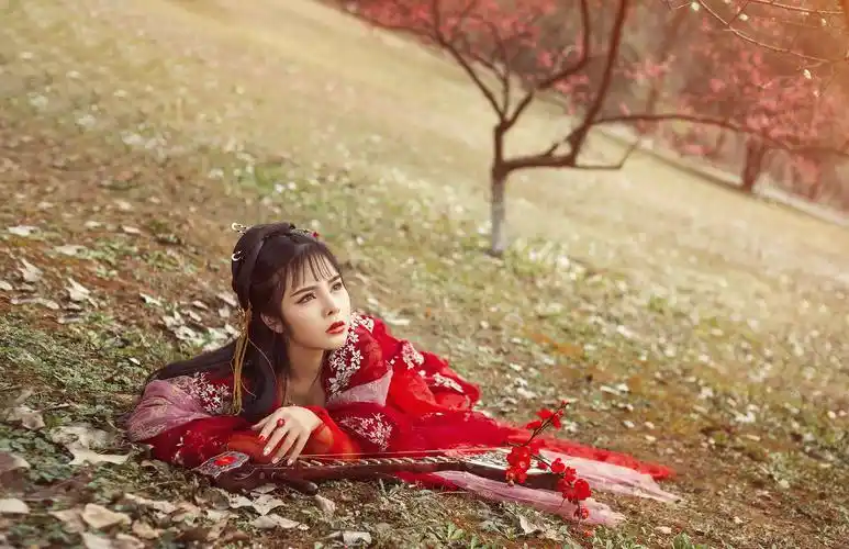 红衣_人像_poco摄影,人像,古风,汉服