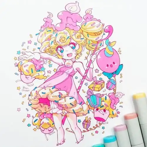 q版动漫人物怎么画?超可爱的q版人物萌图,新手临摹用!