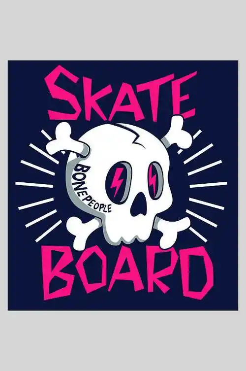 嘻哈摇滚涂鸦插画