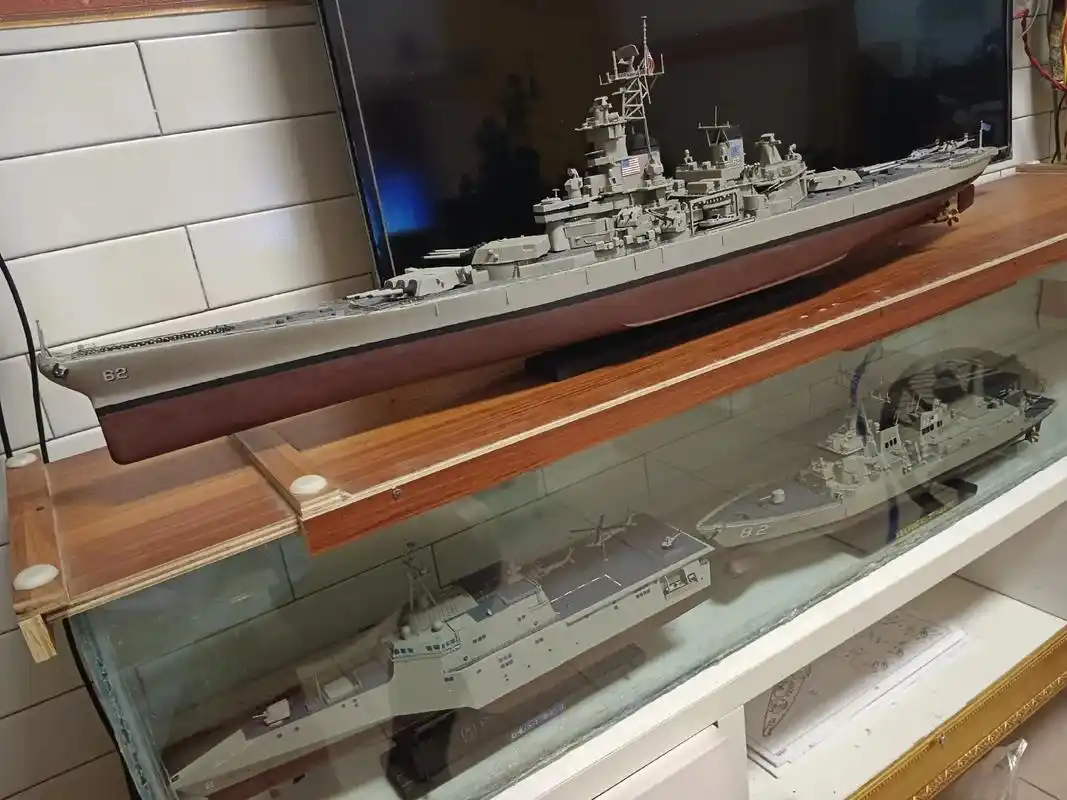 手工军模制作二战时期世界名舰美国密苏里级新泽西62号战舰作品寓意