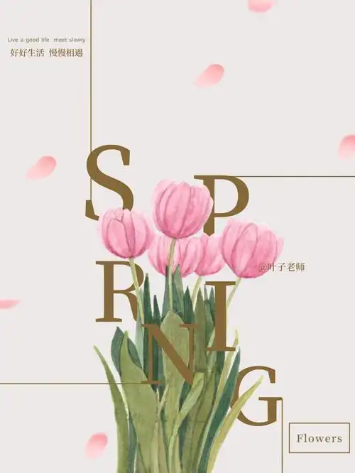 海报设计郁金香壁纸