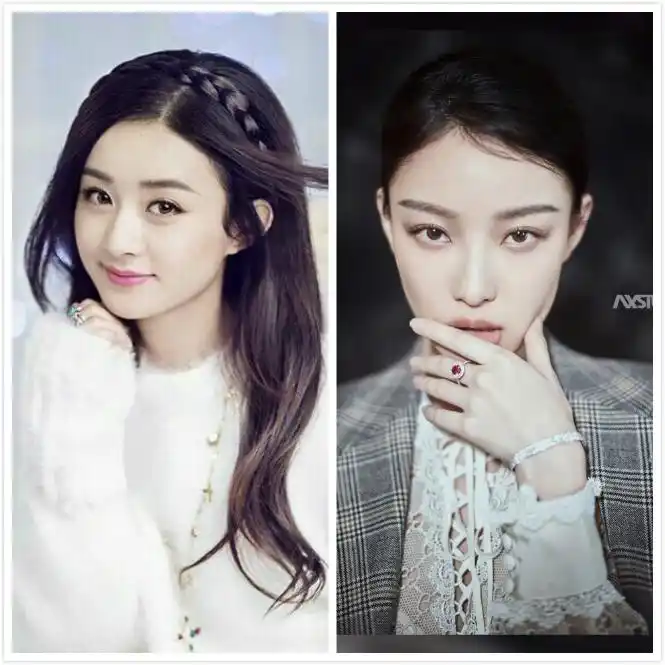 赵丽颖和倪妮同穿一条裙子,一个清新可爱一个华丽优雅