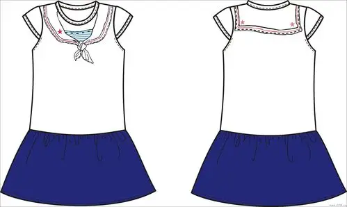 2011夏装女童(校服设计图)-童装设计-服装设计