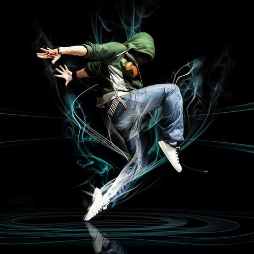 装饰画贴图海报壁纸 舞蹈舞姿舞者贴画 舞动青春街舞热舞防水自贴