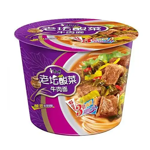 康师傅酸菜牛肉面桶装119g