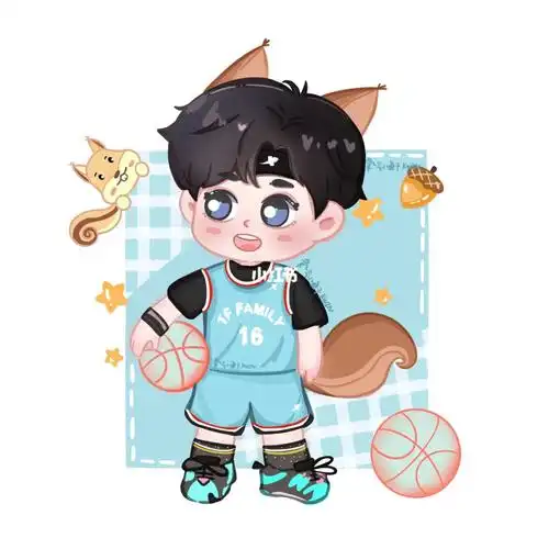 张真源q版绘制.三步上篮,负角度进球!