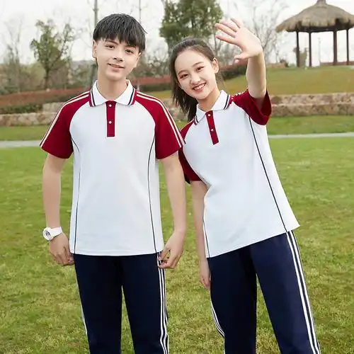 小学生校服套装夏季初中生运动服高中生班服夏装毕业校服