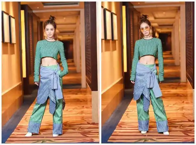 蔡依林成显高小能手穿露脐套装大秀马甲线天后气场真强大