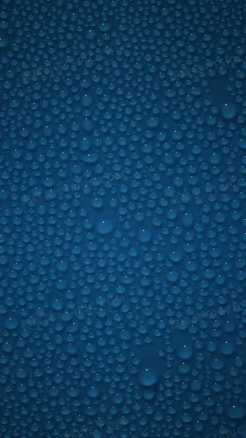 深蓝色背景水珠规律
