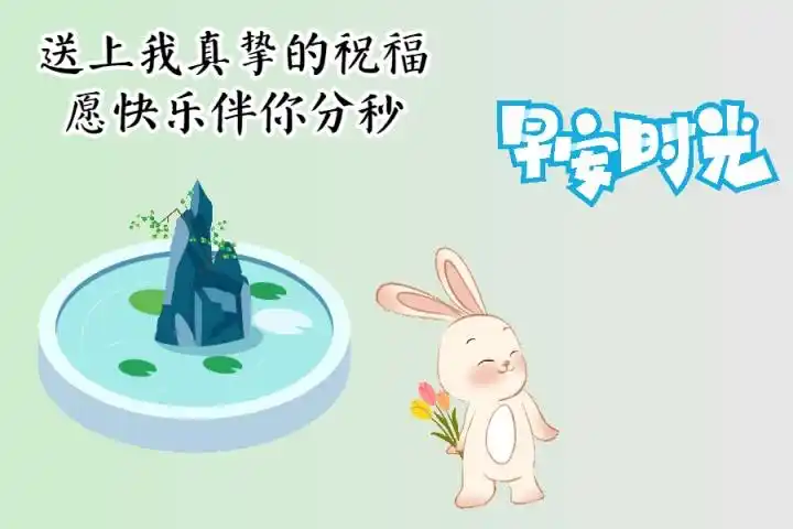 可爱的动态表情早安图片清晨句句温暖人心的早安祝福句子