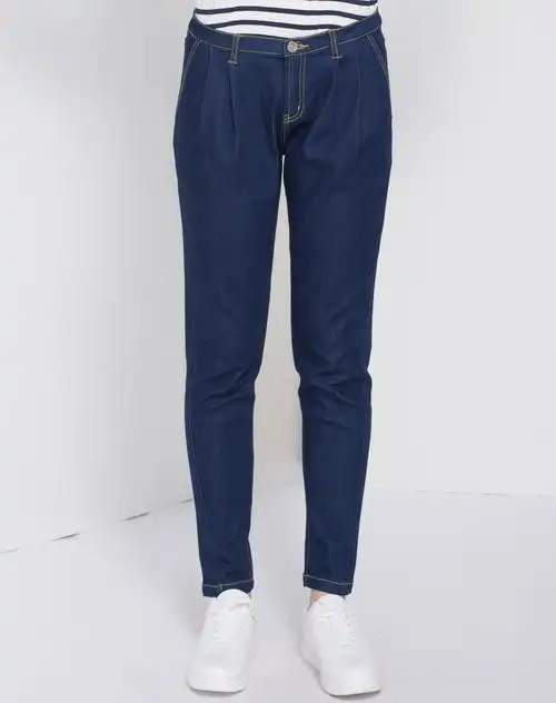 kako藏蓝色百搭舒适裤子