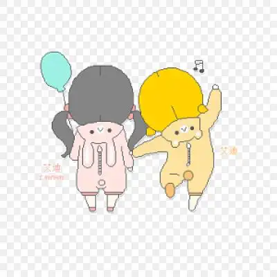 姐妹卡通图片