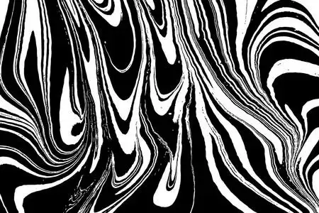 白色和黑色的油漆特写的混合