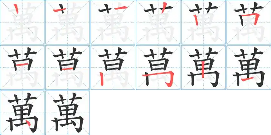 万字笔顺