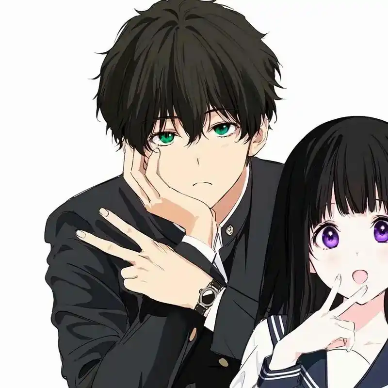 冰菓.#冰菓 #千反田爱瑠 #折木奉太郎 #情头 #动漫情头 - 抖音