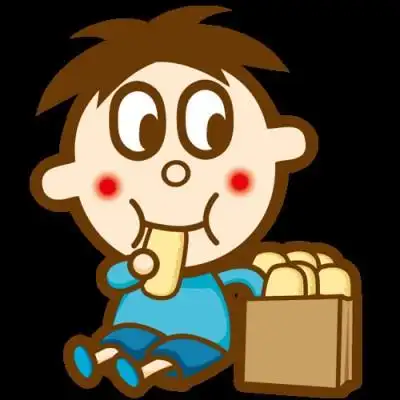 旺仔免抠png贴纸 礼貌拿 啵唧