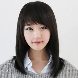 斜刘海高温丝图片